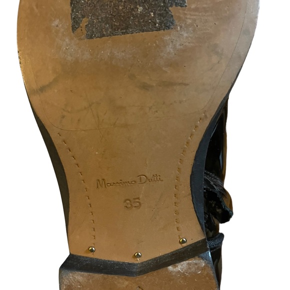 Massimo Dutti patent leather buckled ankle booties - Picture 5 of 5